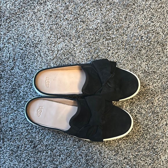 UGG Black Mules with Crossover Design and Open Back - Picture 2 of 12